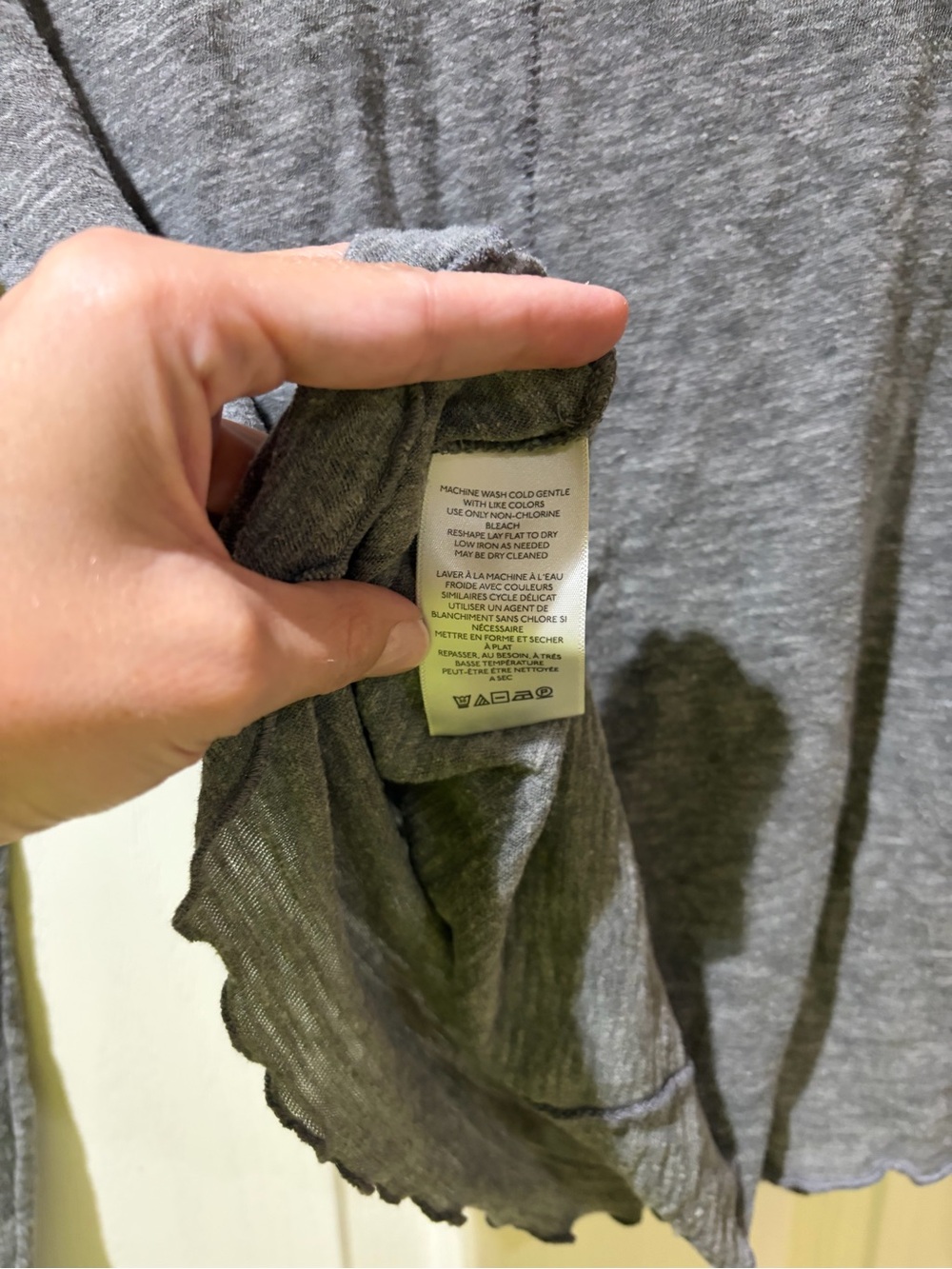 We The Free Heather Gray Long Sleeve Top - Picture 7 of 7